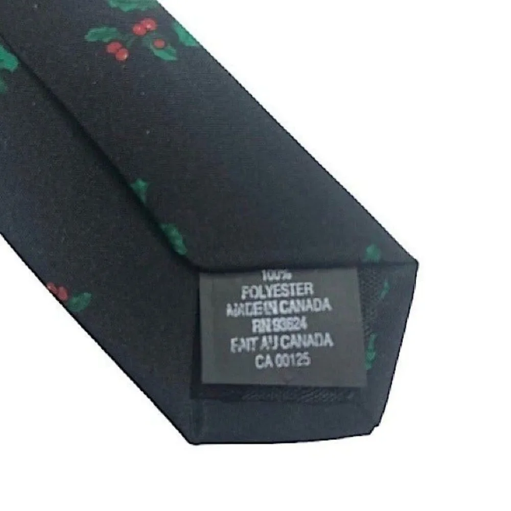 Christmas Ties Holiday Themed Snowman Santa Snowflake Candy Canes Festive
